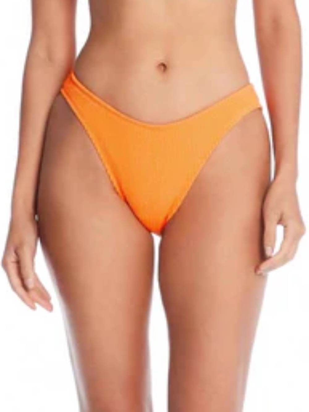 Montce Orange Lulu Zig Zag Stitch Bikini Bottom